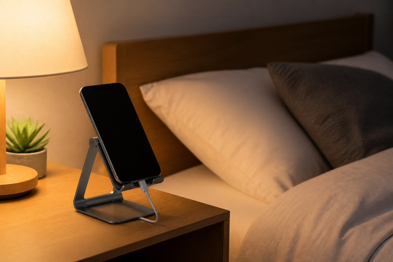 睡眠環境を整えるカギは「スマホの定位置化」と「快適なスタンド」にあり！